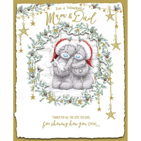 Mum & Dad Handmade Me to You Bear Christmas Card £4.99